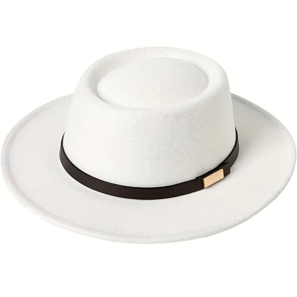 Classic Fedora Hat, Bolero Hat, Vintage Flat-top, Jazz Hat